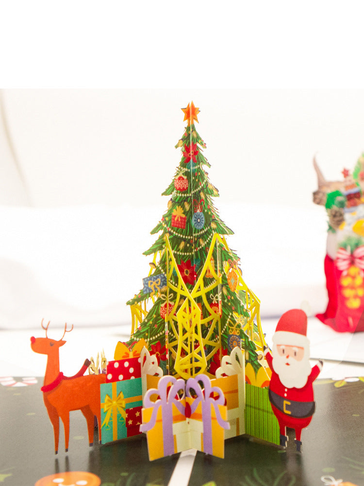 Green Christmas Tree Pop Up Card