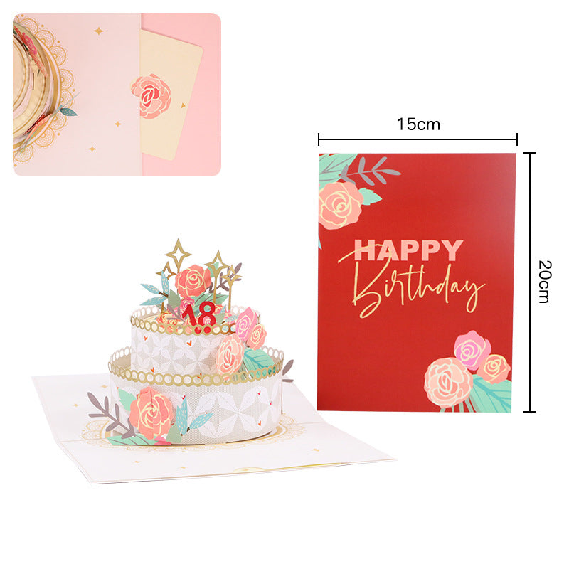 Colourful Birthday Cake Pop Up Card | Birthday | Birthday Card | 3D Card | Greeting Card
