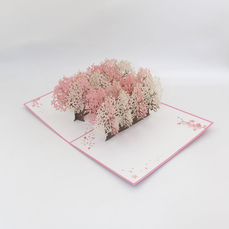 Orchard 3D Pop Up Card | Greeting Card | Ginkgo Forest | Cherry Orchand | Jacaranda Forest | Birthday Card | Greeting Card
