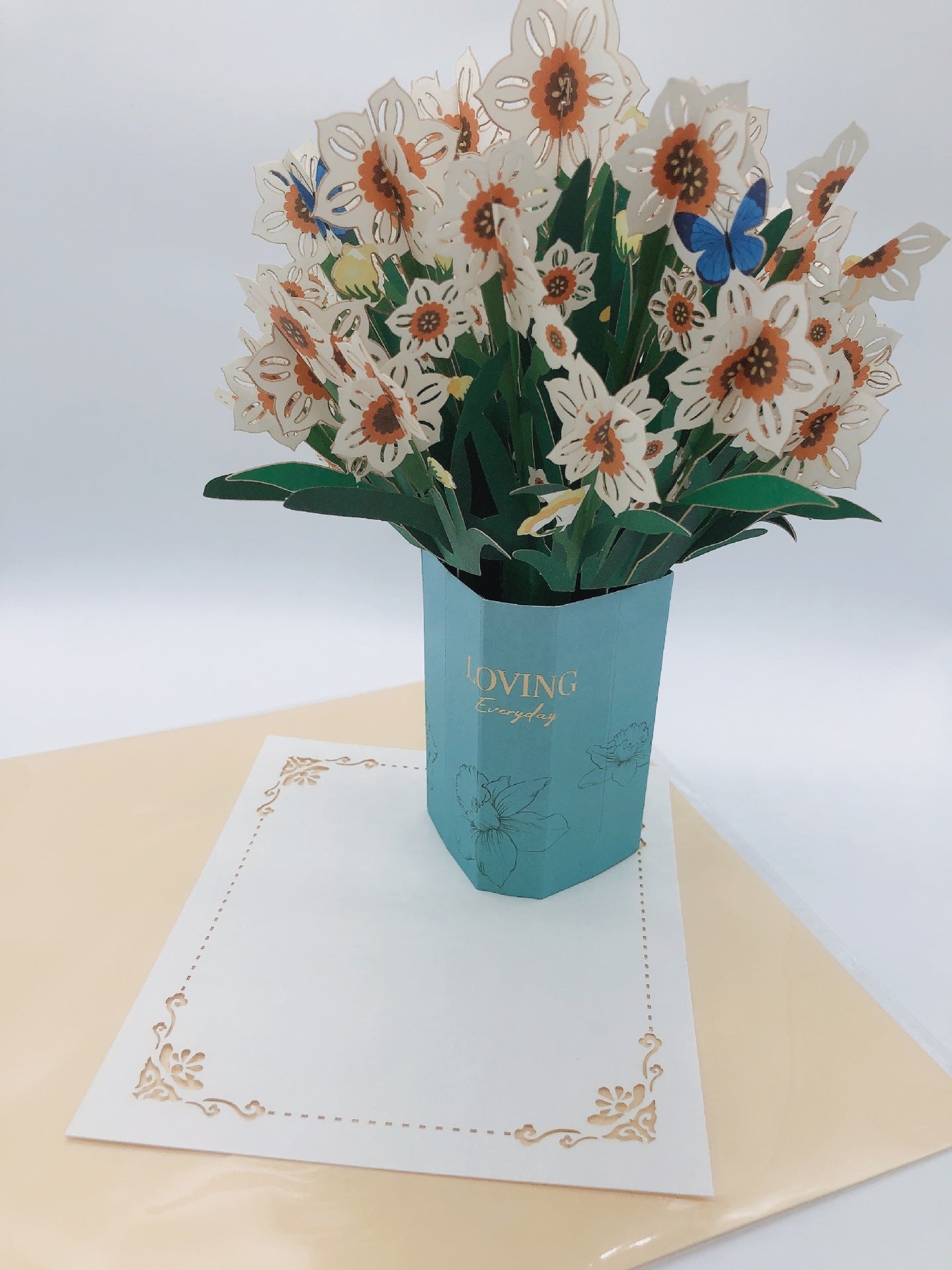 Colourful Standing Bouquet Pop Up Card - 4 Styles
