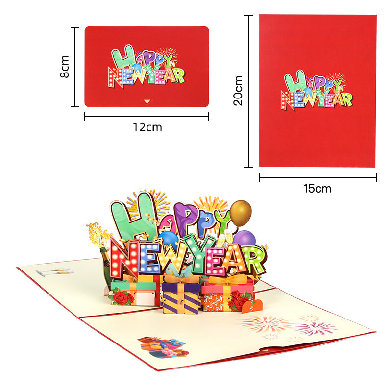 New Year Pop Up Card