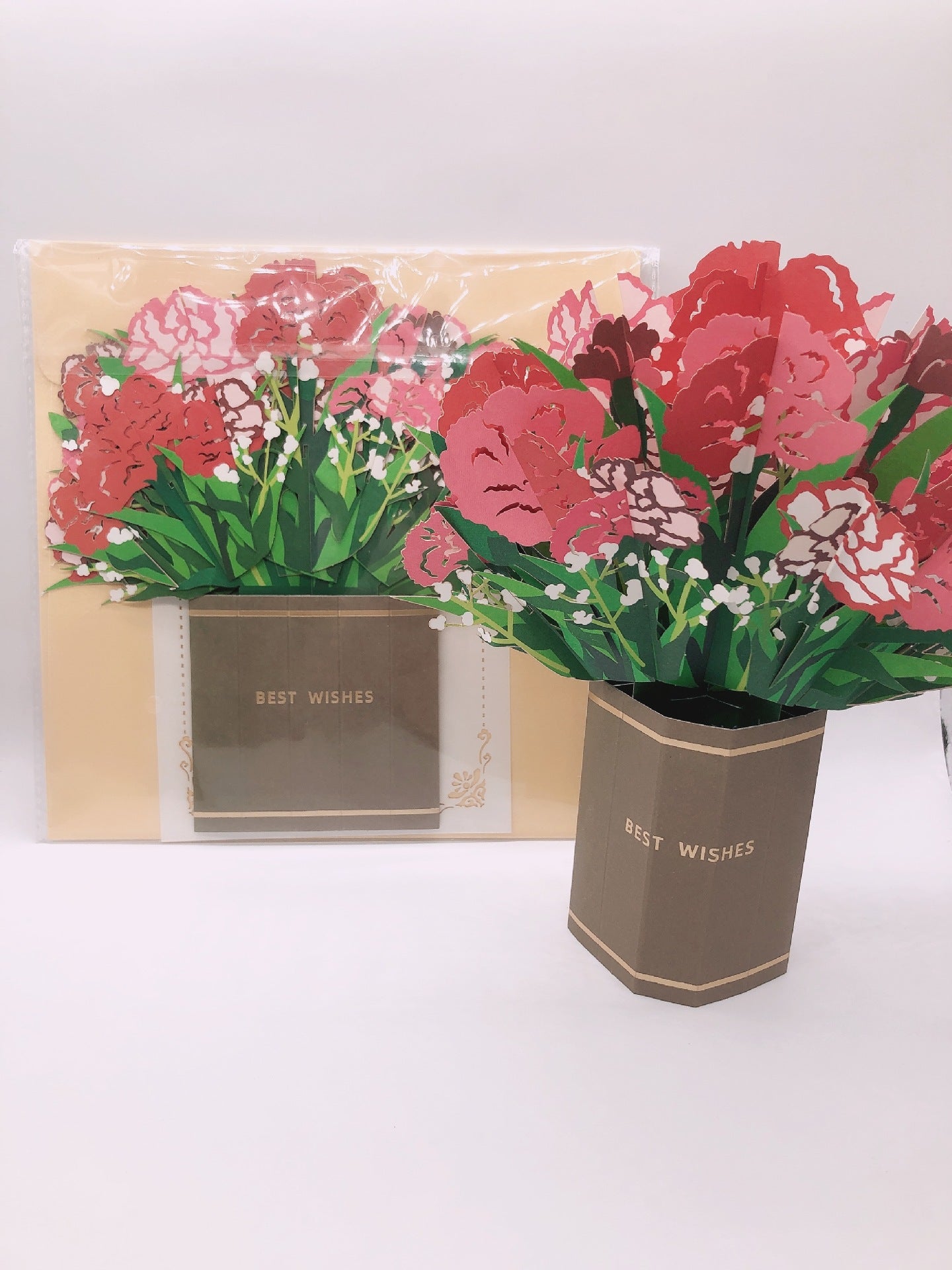 Colourful Standing Bouquet Pop Up Card - 4 Styles