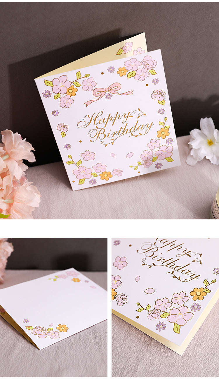 Orange Crystal Cake - Birthday Pop Up Card