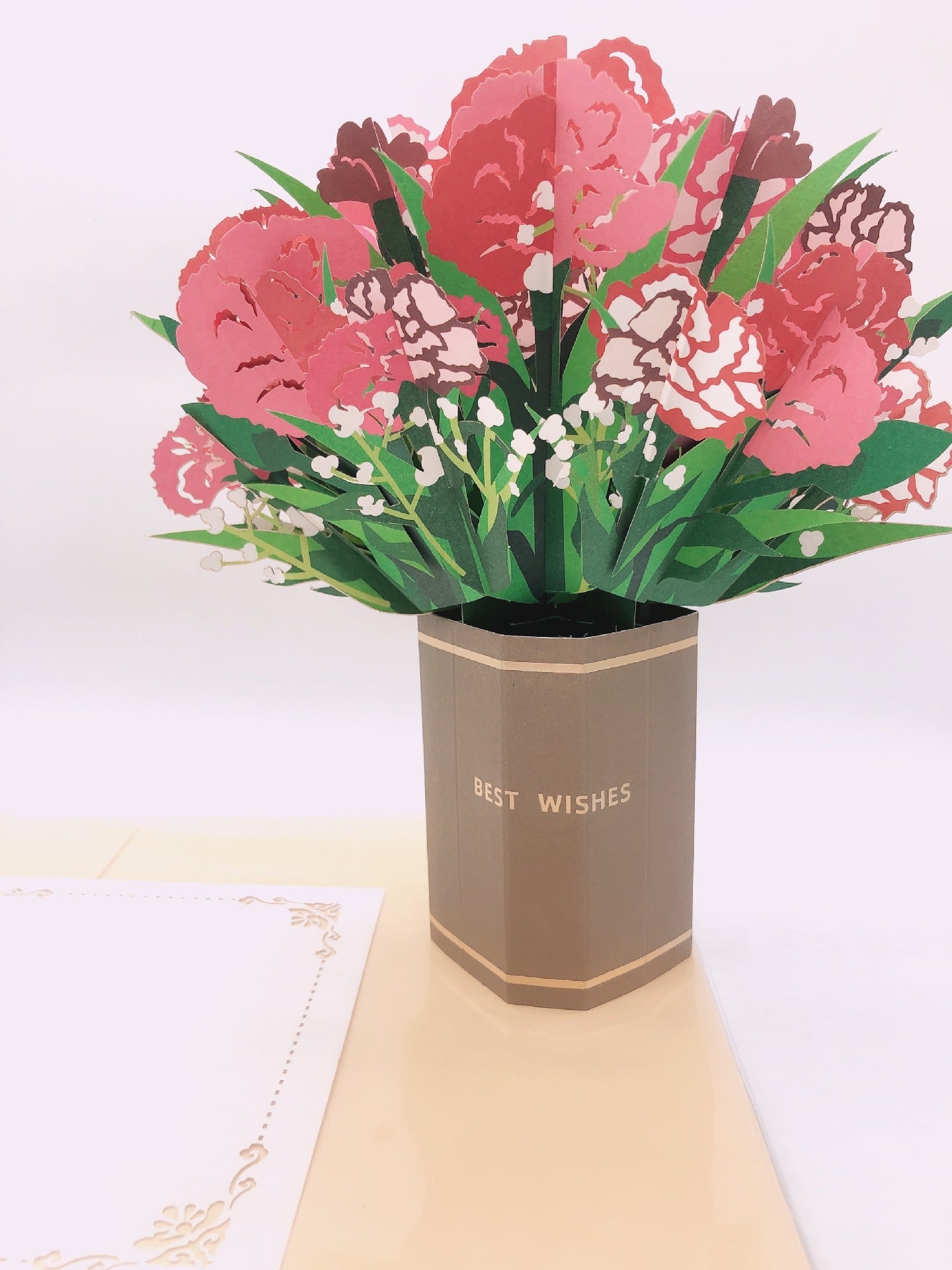 Colourful Standing Bouquet Pop Up Card - 4 Styles