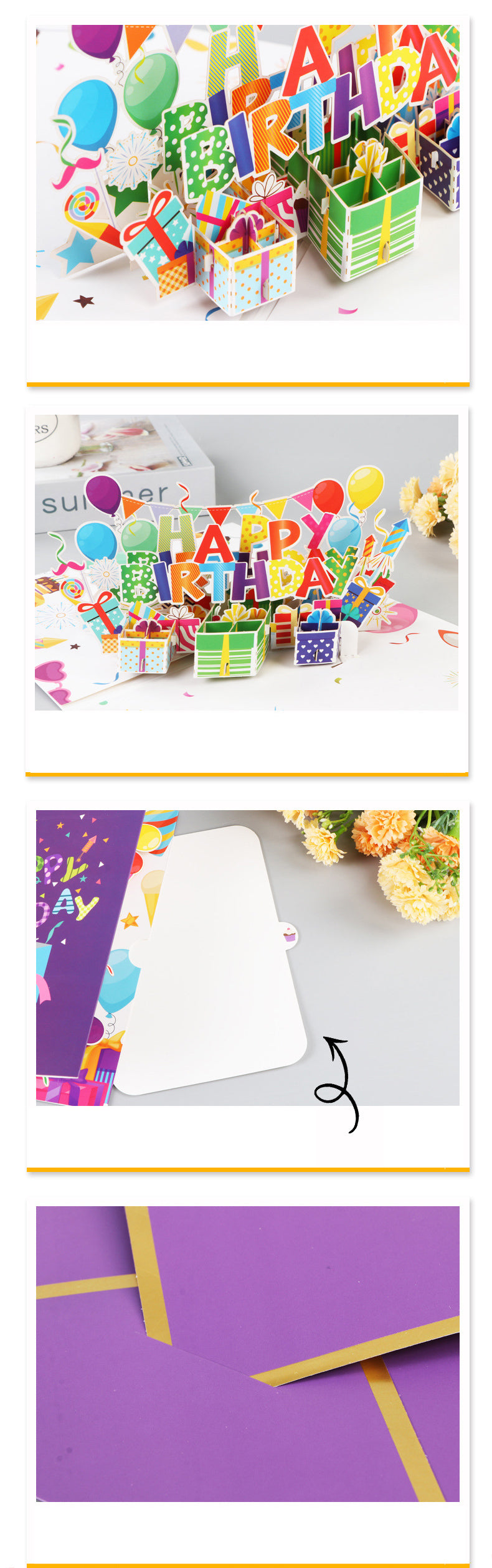 Colourful Birthday Pop Up Card, 3D Card