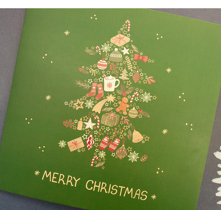Green Christmas Tree Pop Up Card