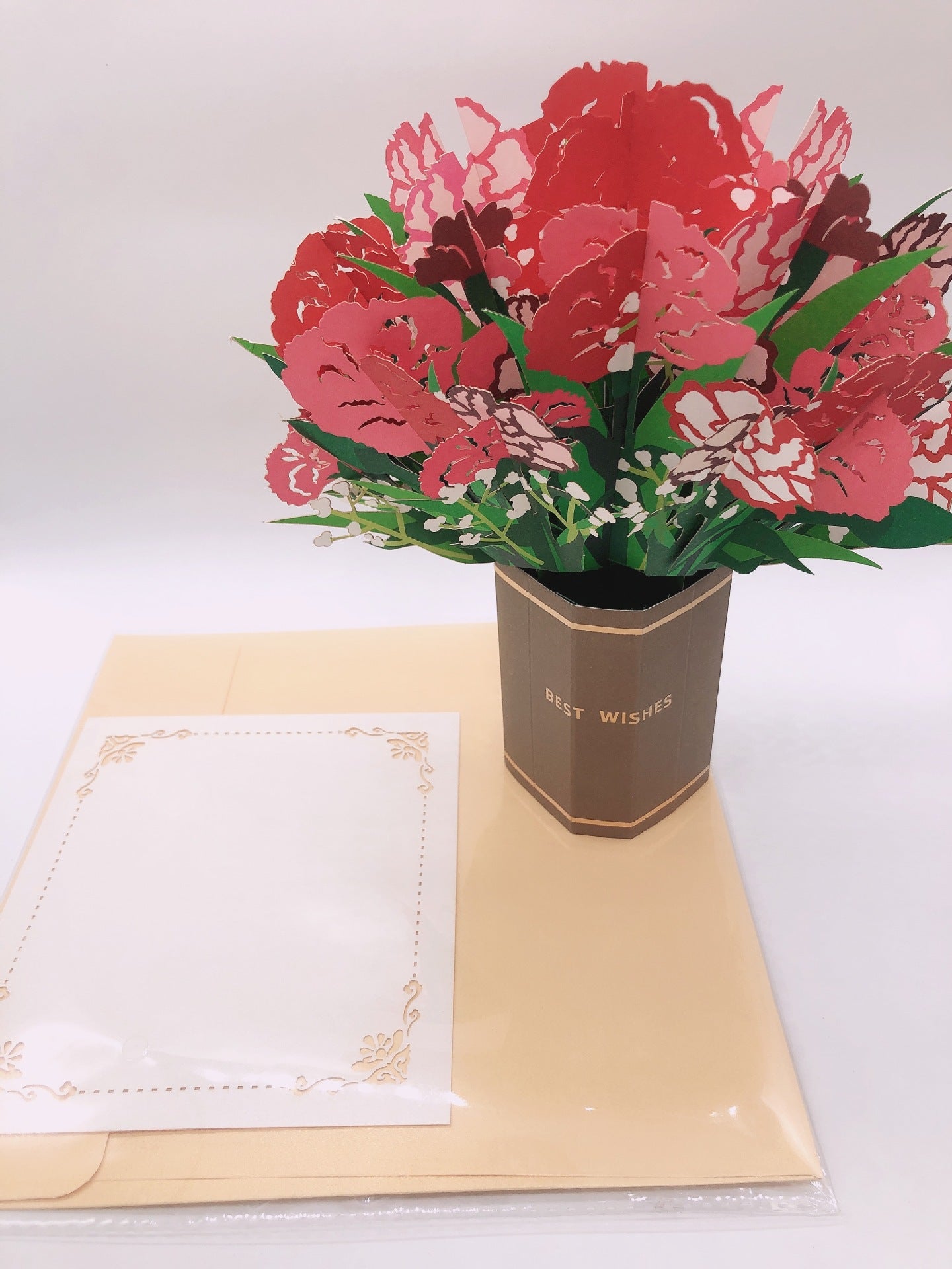 Colourful Standing Bouquet Pop Up Card - 4 Styles
