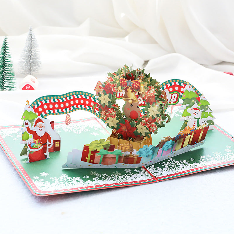 Beautiful Pop Up Christmas Card | Xmas Gift | 3D Card