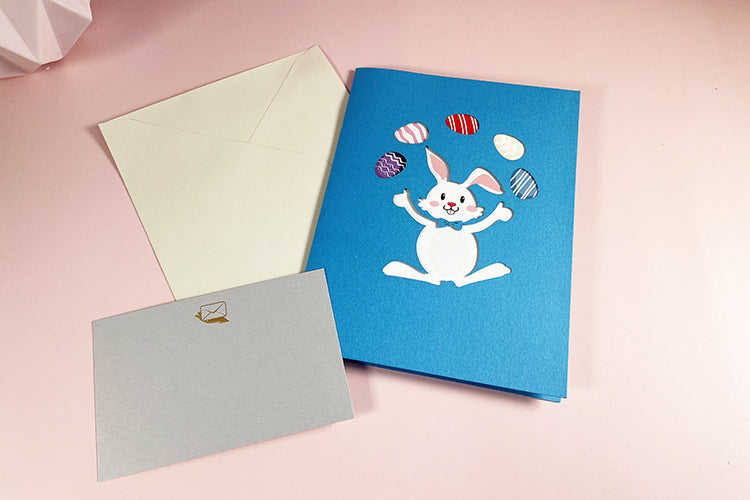 Easter Pop Up Card | Bunny in Basked 3D Card