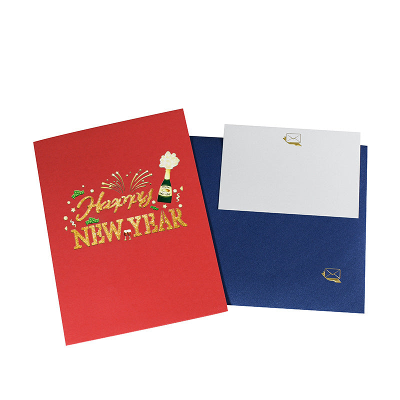 Happy New Year Pop Up Card