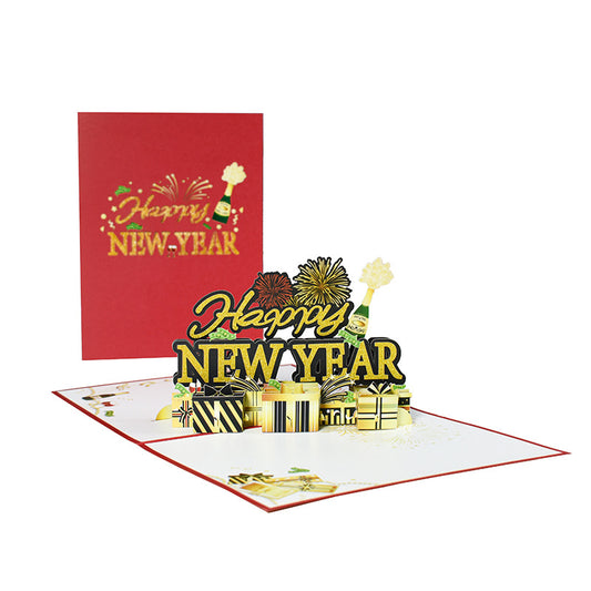 Happy New Year Pop Up Card