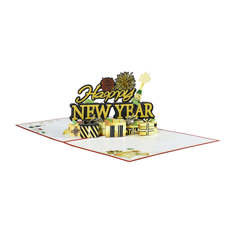 Happy New Year Pop Up Card