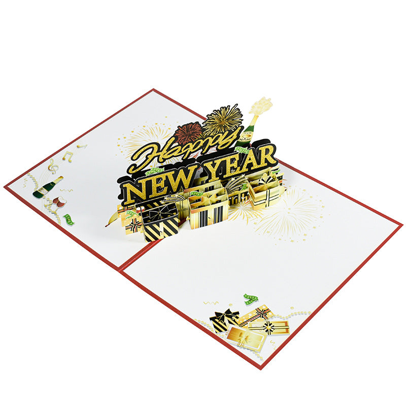 Happy New Year Pop Up Card