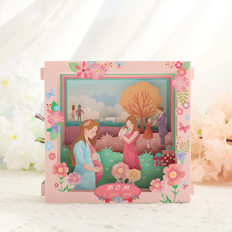 Mothers Day Tunnel Card - I Love You Mom