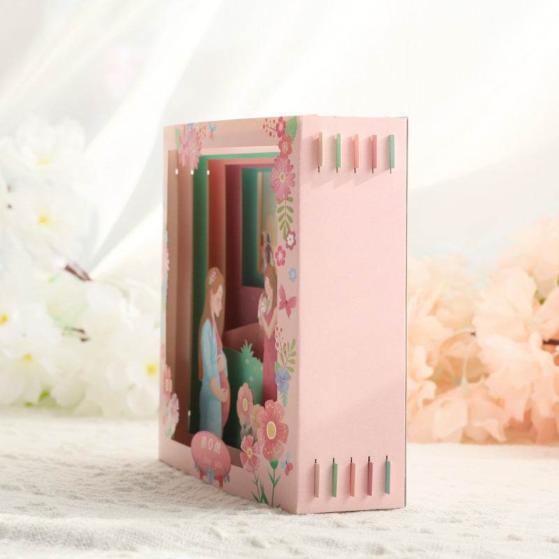 Mothers Day Tunnel Card - I Love You Mom