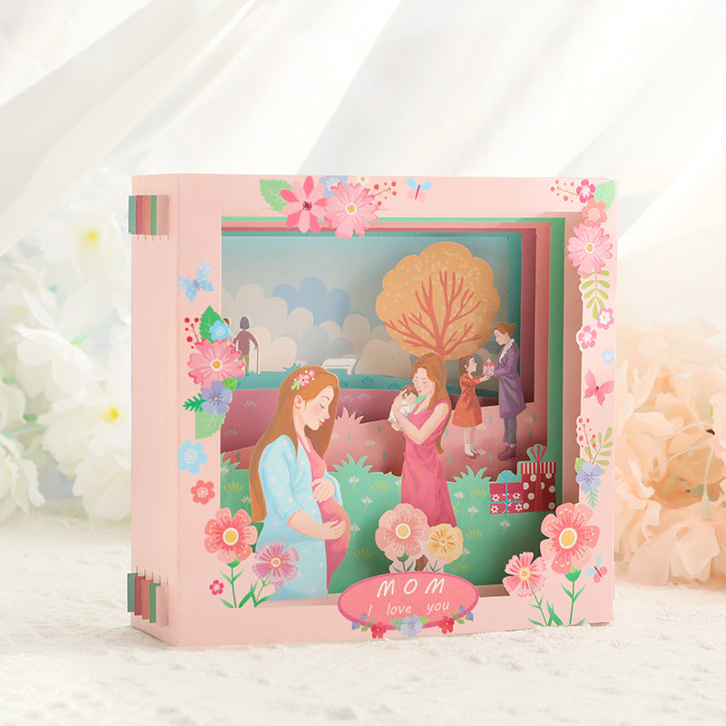 Mothers Day Tunnel Card - I Love You Mom