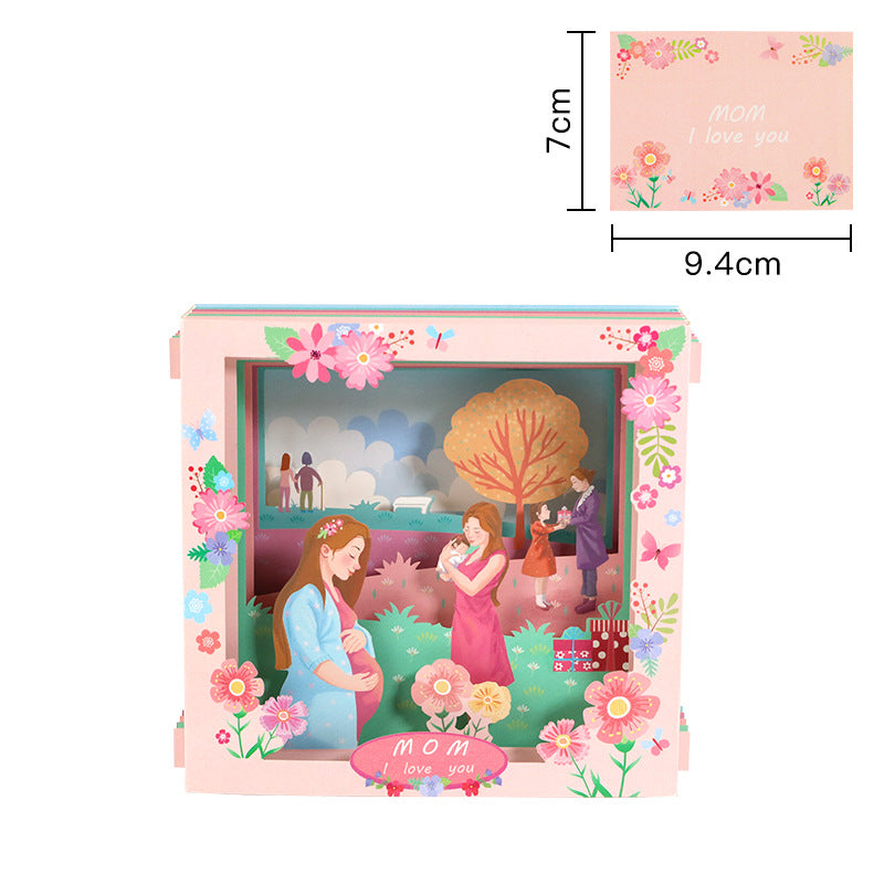 Mothers Day Tunnel Card - I Love You Mom