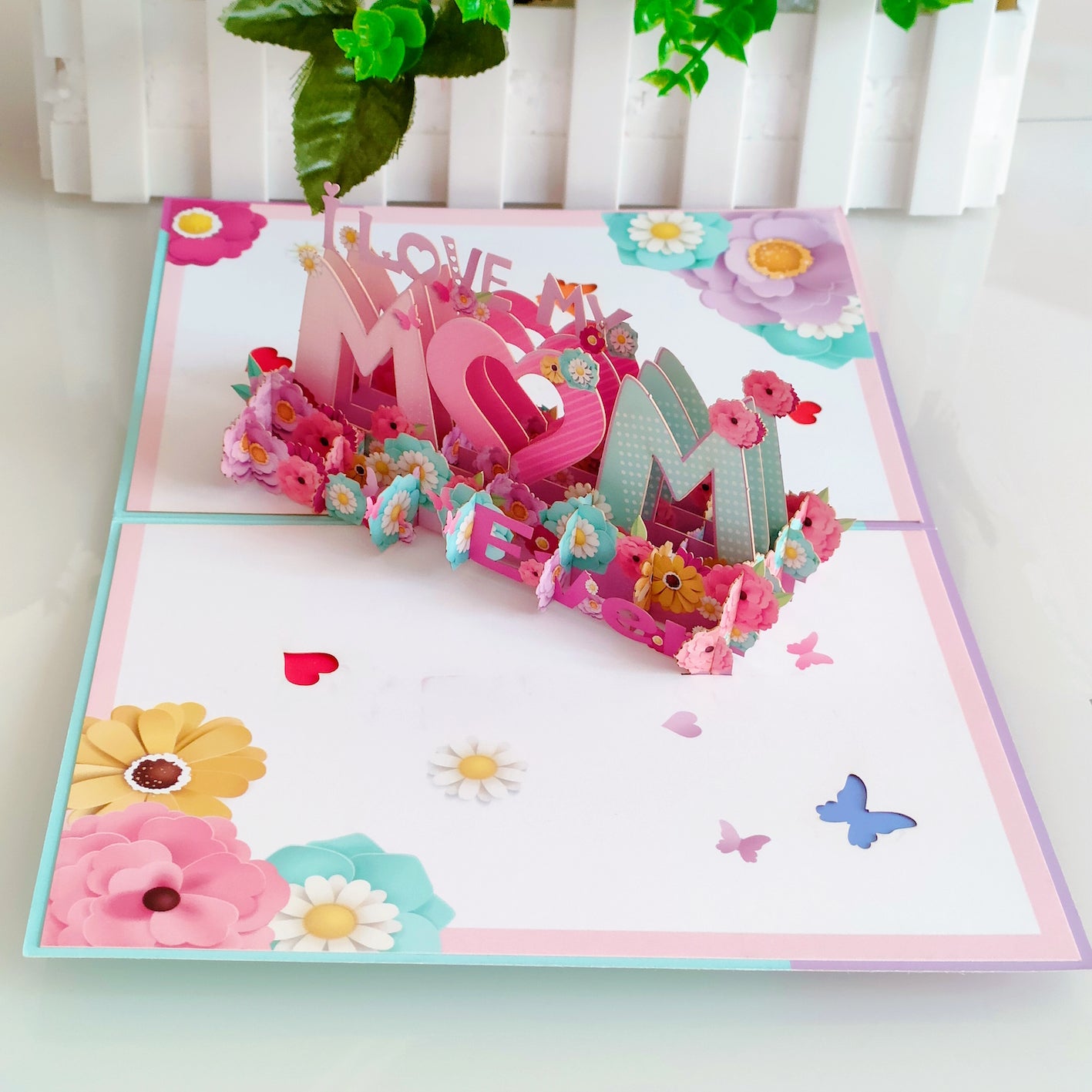 Mothers Day Pop Up Card | 3D Card | Best Mom Ever | Greeting Card | For Mum | Gift