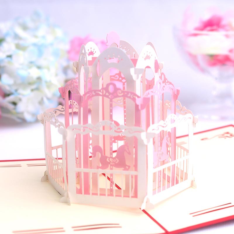 Magic Carousel Pop Up Card