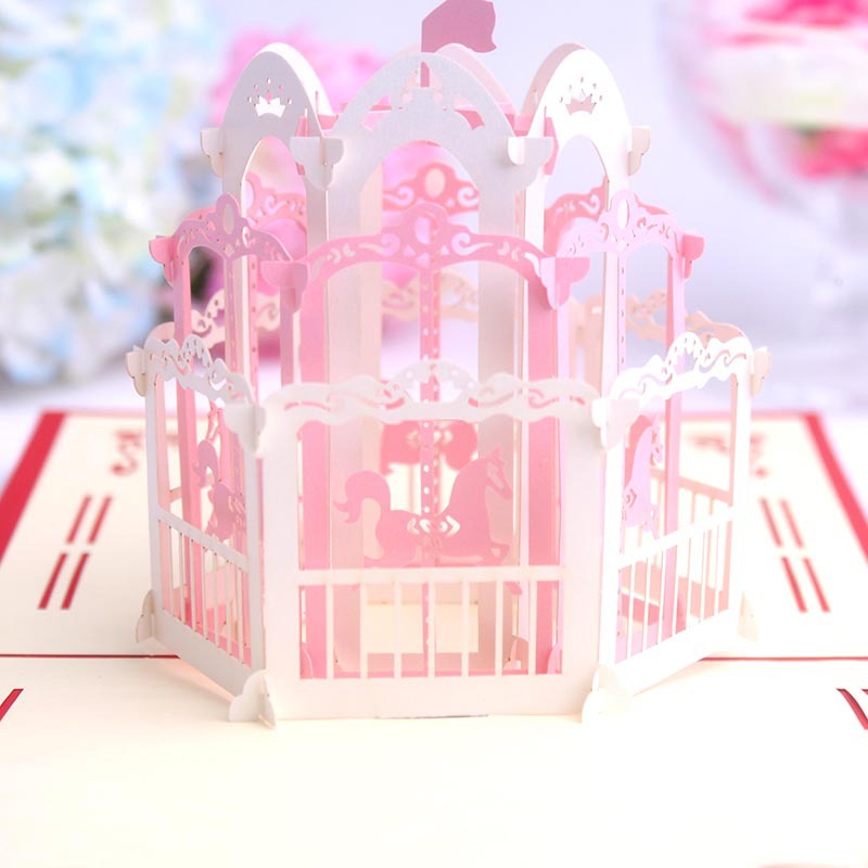 Magic Carousel Pop Up Card