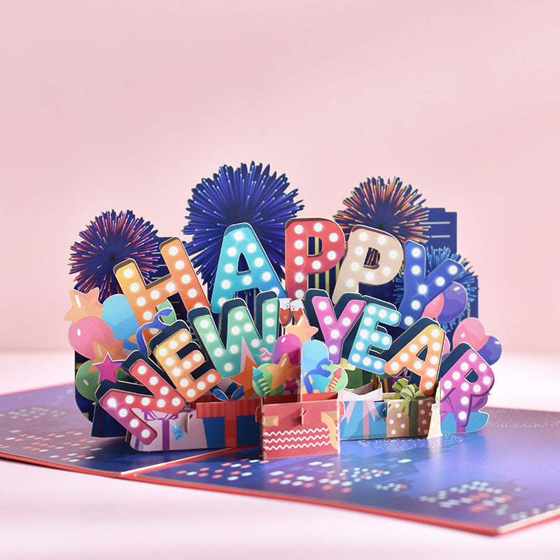 New Year Pop Up Card