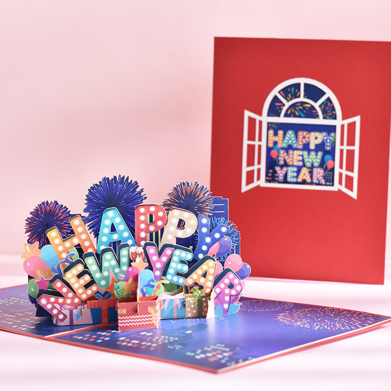New Year Pop Up Card