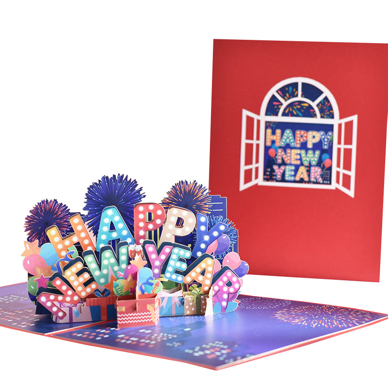 New Year Pop Up Card