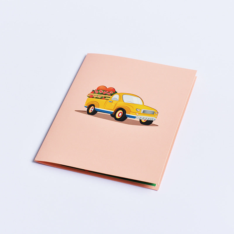 Love Truck Pop Up Card | Wedding Card | Valentines Day | Anniversary | Birtdhay | Greeting Card