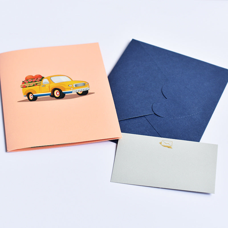 Love Truck Pop Up Card | Wedding Card | Valentines Day | Anniversary | Birtdhay | Greeting Card
