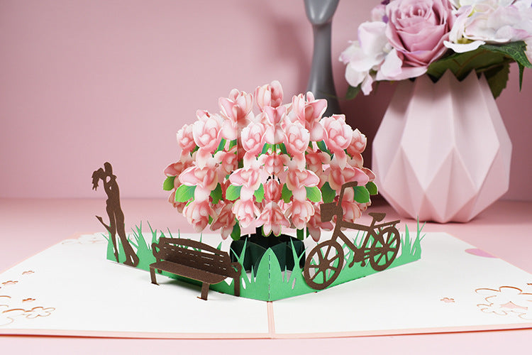 Magnolia Tree Pop Up Card
