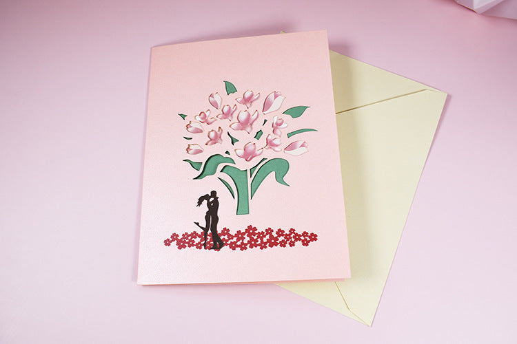 Magnolia Tree Pop Up Card