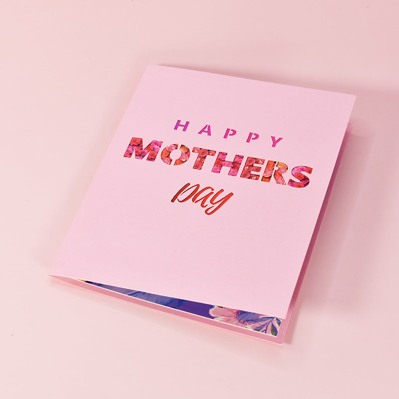 Mothers Day Pop Up Card in Purple