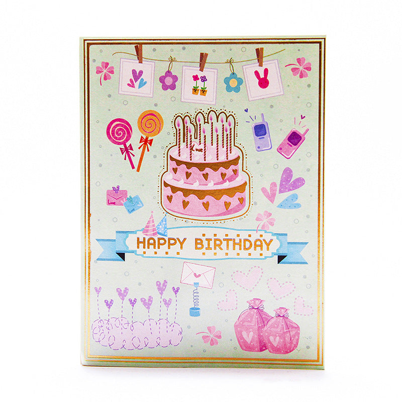 Piece of Birthday Cake Pop Up Card