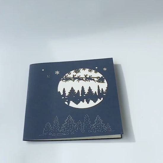 Christmas Card - Winter Night in the Forest