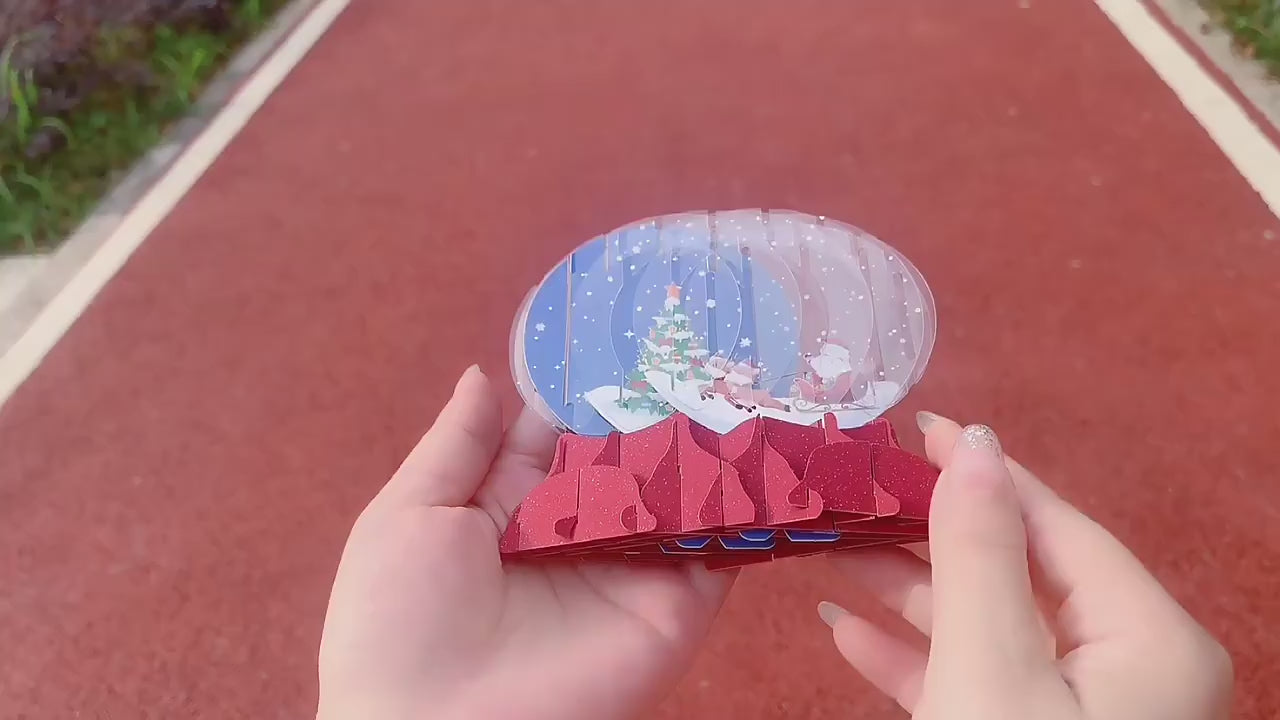 Sphere Pop Up Card | Christmas Card | 3D Card | Birthday Card | Greeting Card | 5 Styles