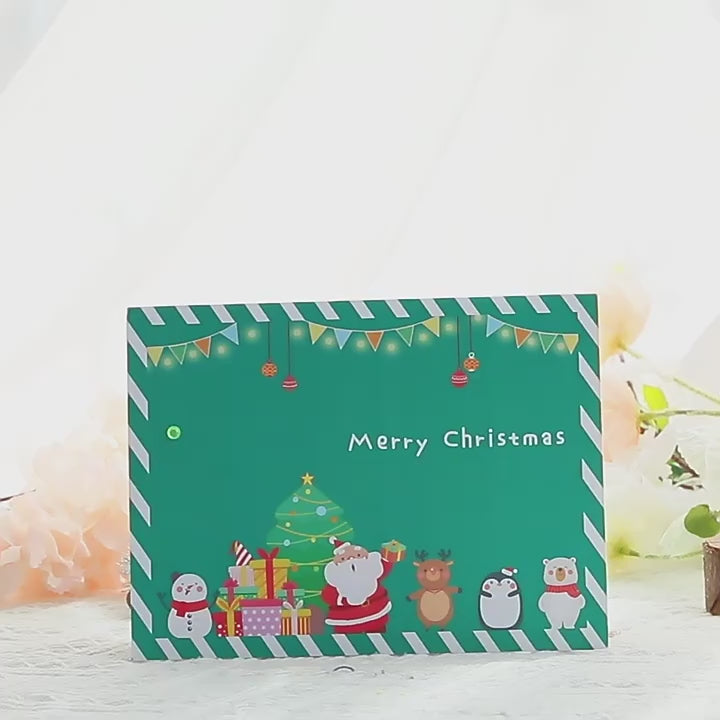 Christmas Pop Up Card | Christmas Party | 3D Card | Xmas | Animals | Supper | Children | Gift | Greeting Card