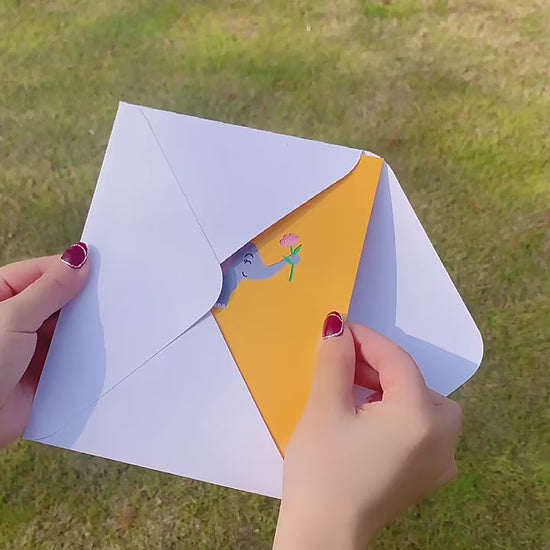 Little Elephant Pop Up Card | 3D Card | Baby Birthday | Greeting Card | Animal | 3 Styles
