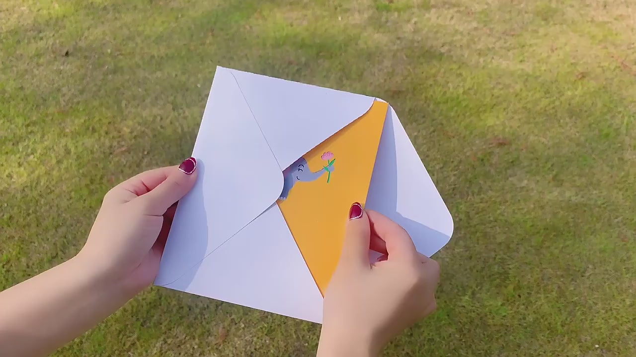 Little Elephant Pop Up Card | 3D Card | Baby Birthday | Greeting Card | Animal | 3 Styles