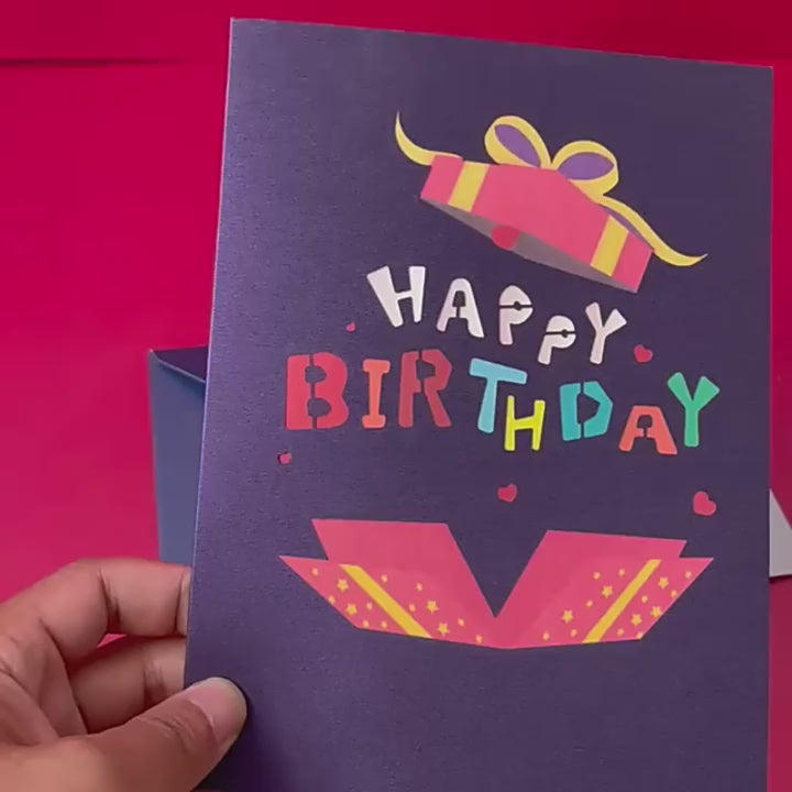 Colourful Birthday Pop Up Card