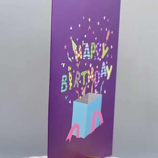 Colourful Birthday Pop Up Card, 3D Card