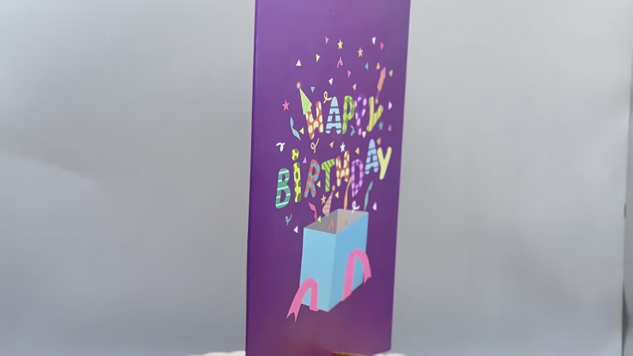 Colourful Birthday Pop Up Card, 3D Card