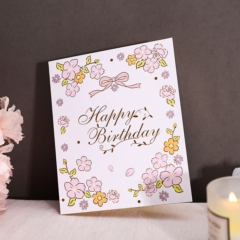 Orange Crystal Cake - Birthday Pop Up Card