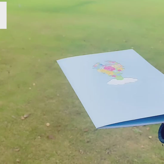 Sky Flowers Pop Up Card