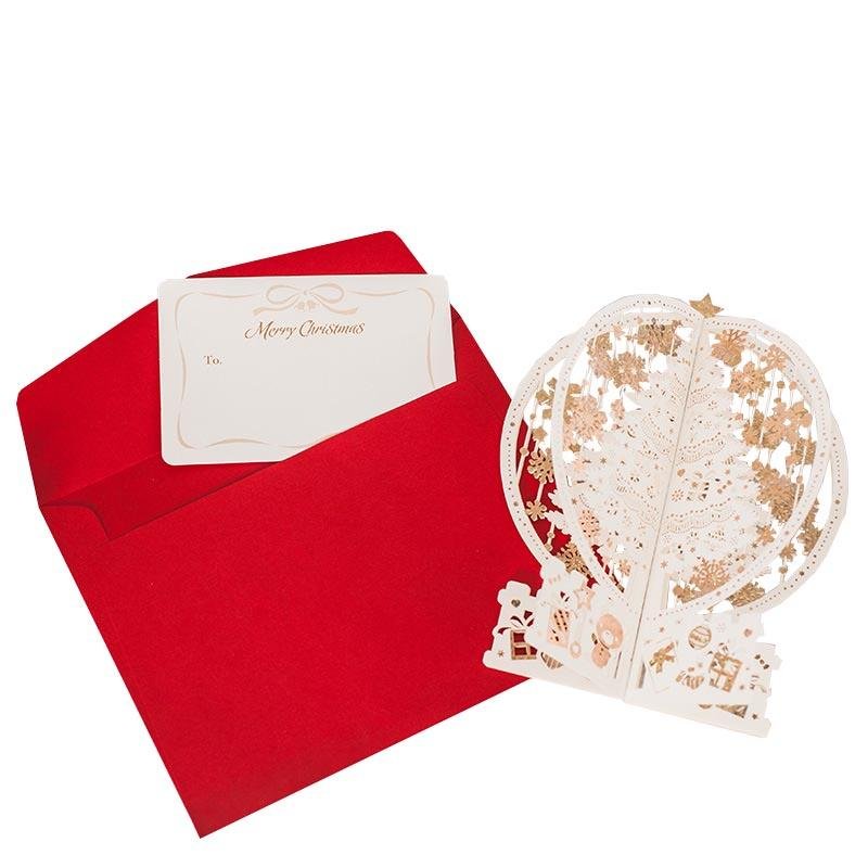 Christmas Card - 3D Christmas Tree - Q&T 3D Cards and Envelopes