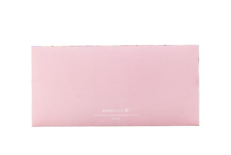 Flower Theme Multi Colour Decorative Money Envelope With Bow - Q&T 3D Cards and Envelopes