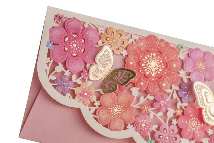 Pink Decorative Envelope - Money Wallet - Lunar New Year Gift
